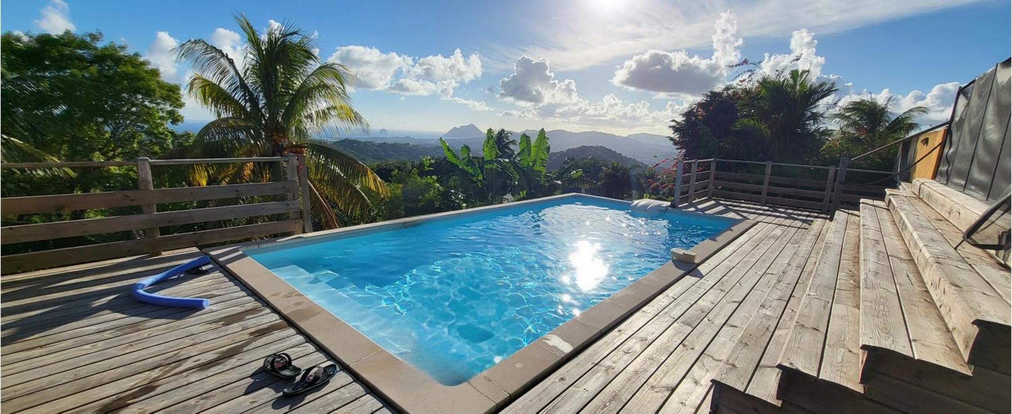 Riviere-Salee Villa Cosaroe 6-14 Pers Piscine Et Superbe Vue Mer Panoramique מראה חיצוני תמונה